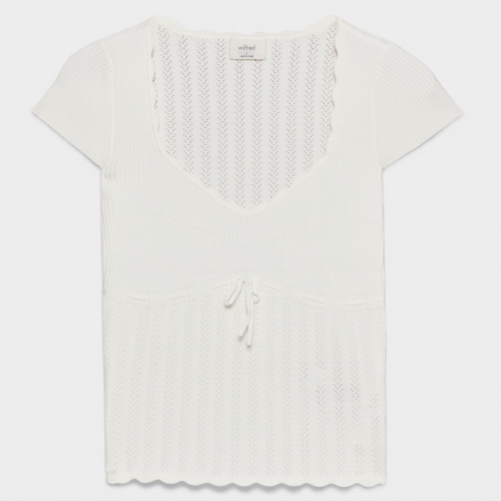 Aritzia Wilfred Soloist Shortsleeve Sweater